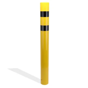 Lote de 4 bolardos de seguridad contra impactos empotrados de acero, Ø15,9x160cm — Imagen del producto