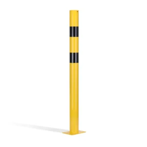 Lote de 5 bolardos de seguridad contra impactos de Ø8,9cm en acero, 20x14x120 cm — Imagen del producto