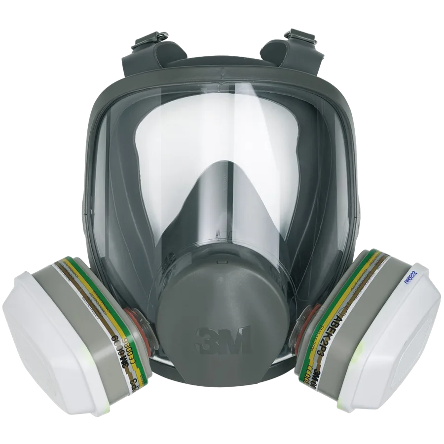 Máscara respiratoria integral reutilizable de doble filtro. — Vista del producto