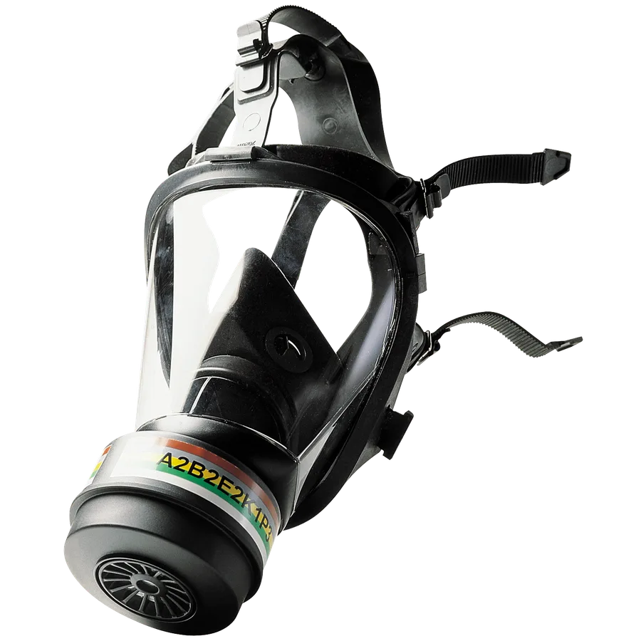 Máscara respiratoria integral reutilizable de un solo filtro. — Imagen del producto