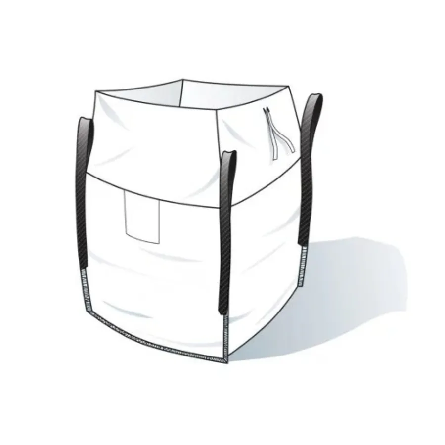 Pack de 10 big bags de un solo uso de 1500 kg con fondo plano, 87 x 87 x 110 cm — Imagen del producto