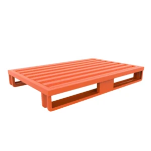 Palet de acero de 120 x 80 cm con 2 patines con capacidad de 1,5 toneladas. — Imagen del producto