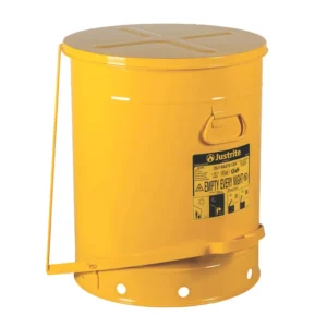 Papelera de seguridad para residuos con aceite de 80 litros con pedal, 53x53 cm — Imagen del producto