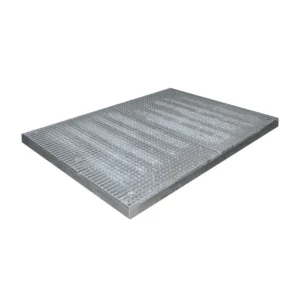 Plataforma de retención en acero galvanizado para 6 bidones 179L, 190x135x8cm — Imagen del producto