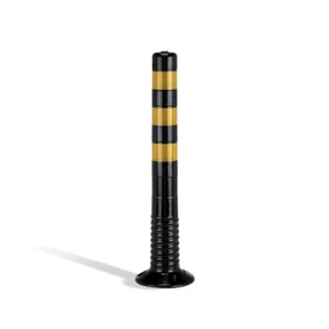 Poste flexible de poliuretano con bandas reflectantes amarillas, 20 x 20 x 76 cm — Imagen del producto