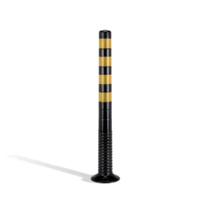 Poste flexible de poliuretano con bandas reflectantes amarillas, 20 x 20 x 96 cm — Imagen del producto
