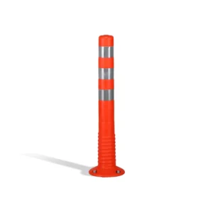 Poste flexible de poliuretano con bandas reflectantes blancas, 20 x 20 x 76 cm — Imagen del producto