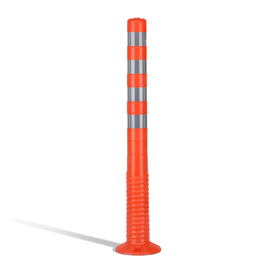 Poste flexible de poliuretano con bandas reflectantes blancas, 20 x 20 x 96 cm — Imagen del producto