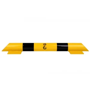 Protector de Ø7,6cm para zócalos en acero amarillo y negro, 80 x 20 x 8 cm — Imagen del producto