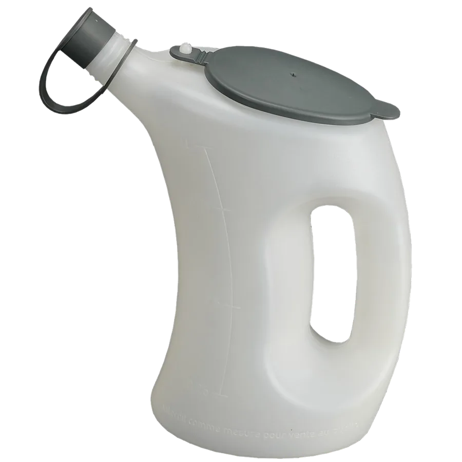 Recipiente de polietileno HDPE de 5 litros y certificado alimentario, 30x16x38cm — Imagen del producto