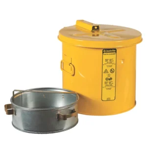 Recipiente de seguridad para residuos inflamables de 8 litros amarillo, 24x25cm — Detalle del producto