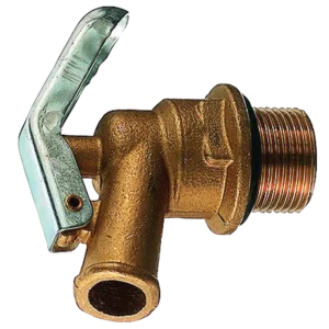Válvula de seguridad para bidones en latón, para productos no solventes, gasóleo, aceite. — Imagen del producto