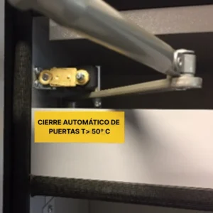 Armario RF90 de 2 compartimentos: inflamables y ácidos/bases, 60 x 60 x 195 cm — Detalle del producto