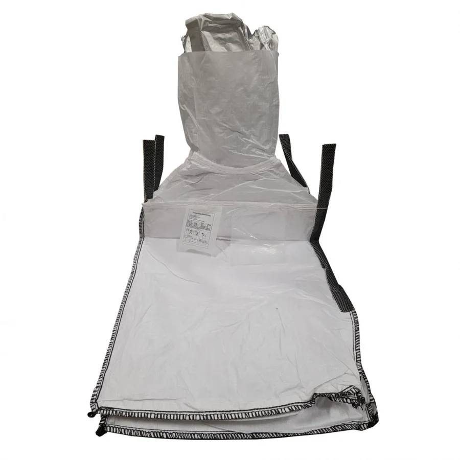 Big bag de un solo uso de 1500 kg con bolsa de aluminio y fondo plano, Ø45x50 cm — Detalle del producto
