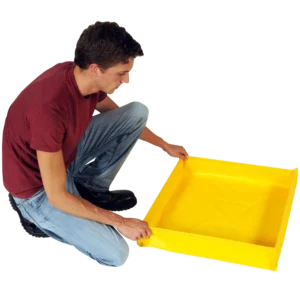 Cubeto flexible económico de 19L plegable. — Producto en uso