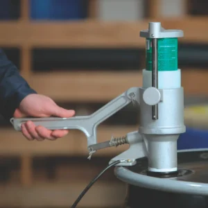 Sistema de reciclaje de latas aerosol Aerosolv® con filtro, gafas y toma tierra — Detalle del producto