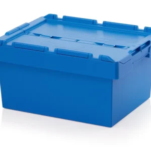 Caja apilable con tapa integrada, 45 litros, 60x40cm — Imagen del producto