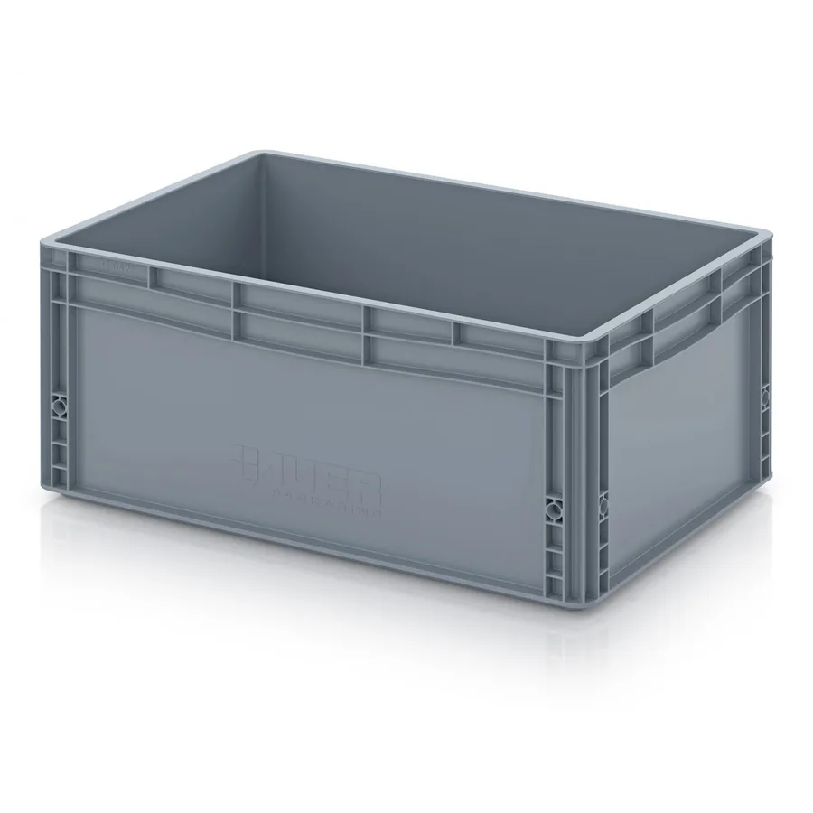 Caja norma europa 56 litros, 60x40cm, asas cerradas — Imagen del producto