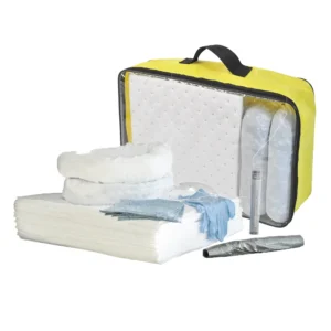 Kit absorbente de hidrocarburos de 75 litros en bolsa amarilla. — Imagen del producto