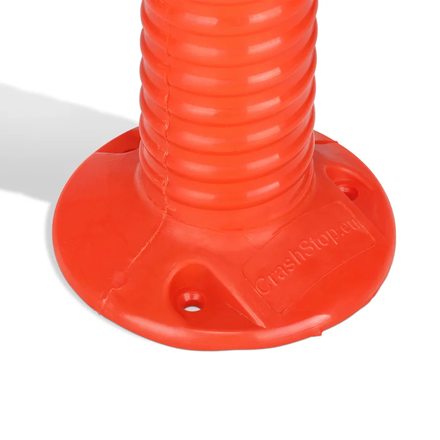 Poste flexible de poliuretano con bandas reflectantes blancas, 20 x 20 x 76 cm — Detalle del producto